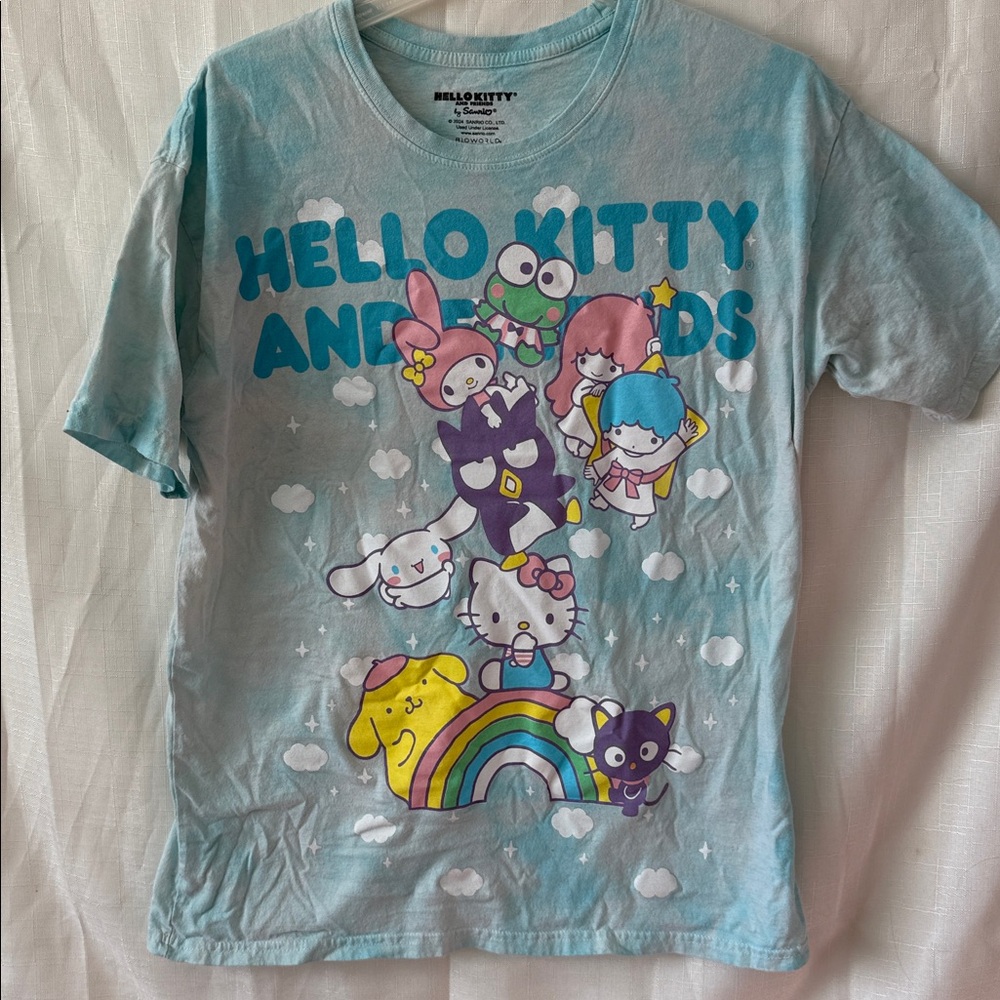 Sanrio Hello Kitty Blue Tie-Dye Tee